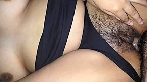 My neighbor doesn't expect me to remove her thong to fuck her and asks me to leave her ass full of milk