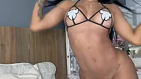 beautiful latina plays with her dildos 😍