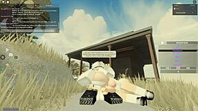 Bent over bitch gets doggystyle fucking and deepthroat blowjob in wet sex