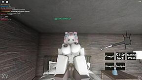 Oh God, Watch These 2 Whores Get Fucked on Roblox!
