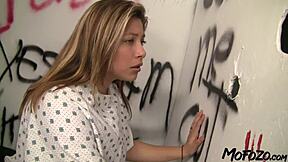 Mofozo Com - Brunette Patient Swallows The Cum In The Glory Hole