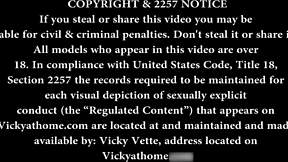 the story of gorgeous girlfriends vicky vette getting horny and adorable in lesbian action