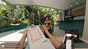 vrb trans beautiful brazilian shemale model fucks anally in her first interview pt 2