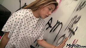 Mofozo Com - Brunette Patient Swallows The Cum In The Glory Hole