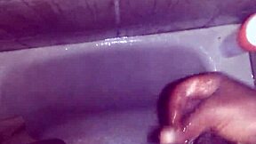 Taking a relaxing shower and enjoying some private time