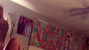 Two lovers engage in foreplay ass play and throat fucking