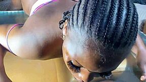 maid screams on long cock doggystyle