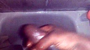 Taking a relaxing shower and enjoying some private time