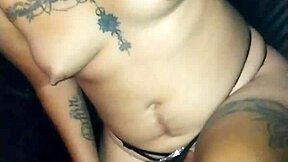 oh wow, this mexican whore gets groped in lingerie at the glory hole!!