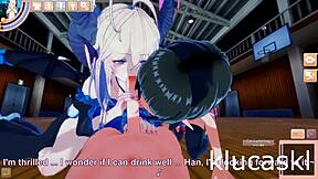 garoto com succubus e elfa fodendo na escola!