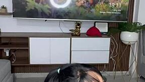 beautiful latina plays with her dildos 😍