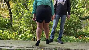 The too short skirt of a lustful mother-in-law awakens depraved desires