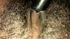 Ebony homemade play with wet beaver and orgasm