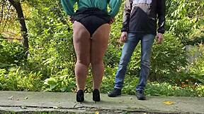 The too short skirt of a lustful mother-in-law awakens depraved desires