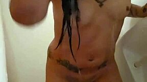 emy angel showers with petite body