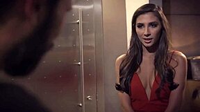 Big Tit Brunette Uncovers Old Escort's Deepthroat Secret