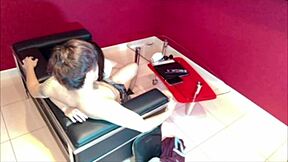 Newlywed couple nurturing love in hotel during day off