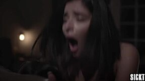 Nice girl enjoys sucking big cocks