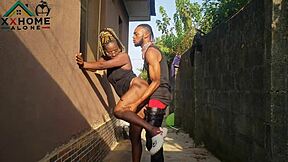 Jasmine candy is a slutty neighbor having quick sex outdoors