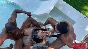 Spoiled Princess Enjoys Threesome With Black Partners