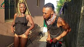 Jasmine candy is a slutty neighbor having quick sex outdoors