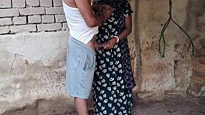 Husband fucks wife in small hut with licking 😏