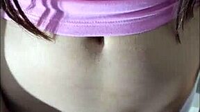 Follo a mi hermanastra escondidos con su rosada y apretada