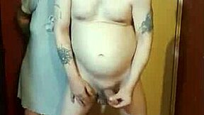 Girlfriend Kelly Humiliates Me Naked on Cam, Blindfolded, Cumshot