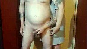 Girlfriend Kelly Humiliates Me Naked on Cam, Blindfolded, Cumshot