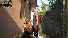 Jasmine candy is a slutty neighbor having quick sex outdoors