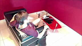 Newlywed couple nurturing love in hotel during day off