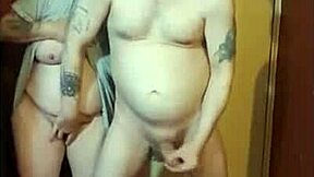 Girlfriend Kelly Humiliates Me Naked on Cam, Blindfolded, Cumshot