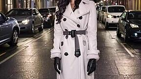 מלוכלך אחרי עבודה - התגרות בחצאית עור AI בציבור