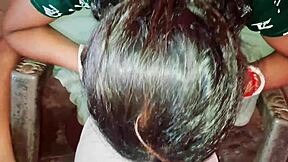 Husband fucks wife in small hut with licking 😏