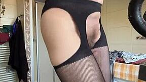 Hairy MILF's Intense Fetish Workout Session