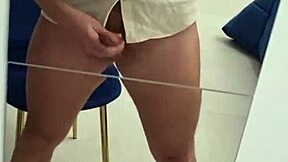 Sexy Boy Opens Legs And Jerk Offs In Stepmother's Room With Huge Cock