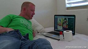 Bikini lady dreaming about that handjob