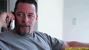 Sophie sativa blows step dad's huge cock