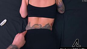 I am alex legend fucking lily lane's hairy pussy and ass before cumming on her face