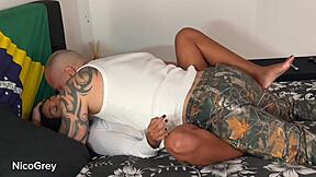 Busty Latina Gostosa's Natural Tits Bounce As She's Fucked In Missionary, Deepthroat, And Doggy.