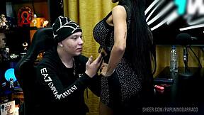 Ruan gets horny as Bibi Griffo grinds on his lap