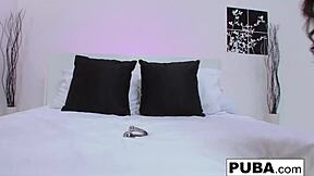 Watch pornstar Dana DeArmond, a brunette MILF, intriguingly stretch her asshole with a massive sex toy in solo play.