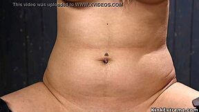 pierced nipples slave tied up in bondage 😈