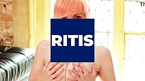 bisexual redheads ride cock in turns! british ffm threesome!