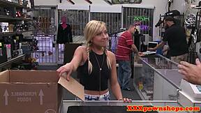 pigtailed teen pawnee gets doggystyled hard in pov! blowjob and hidden spying action