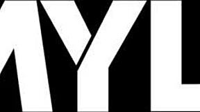 lilly hall's exhibitionist pose on car hood.