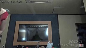 Aya's anal fetish with dog sniffing! So erotic!