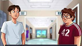 Summertime Saga 13 features a curvy outfit in 3D