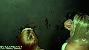 friends sucking in glory hole
