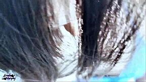 Bored Neighbor Gives Free Blowjob In Hallway And Balcony Pov.